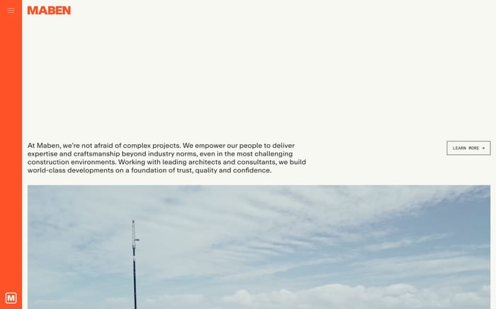 Maben website preview