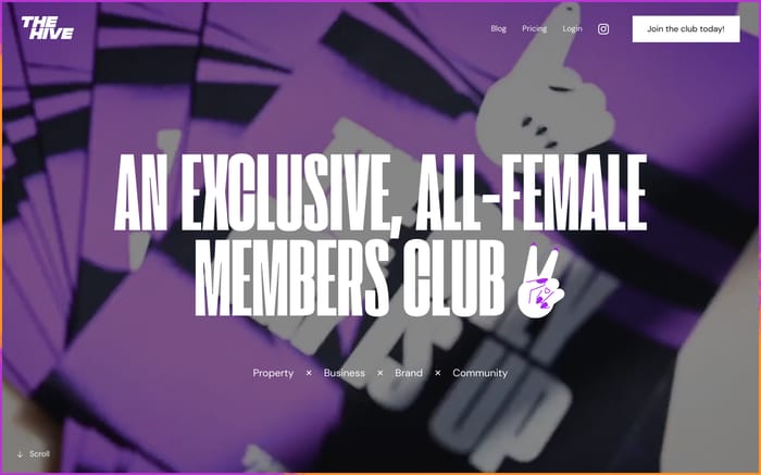 The Hive website preview