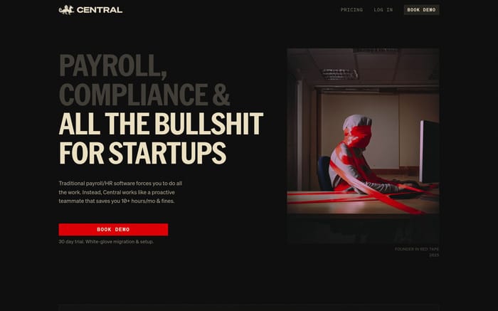 Central website preview
