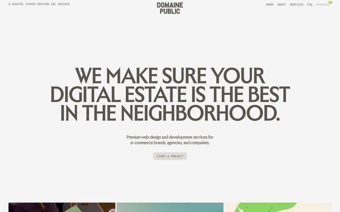 Domaine Public website preview
