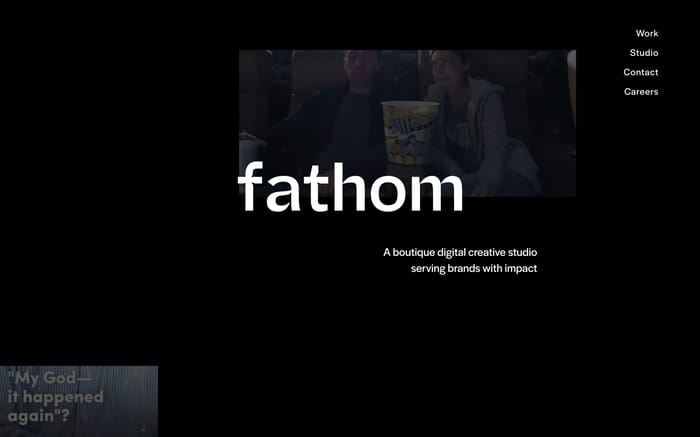 Fathom website preview