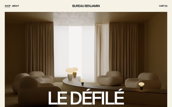 Bureau Benjamin website preview