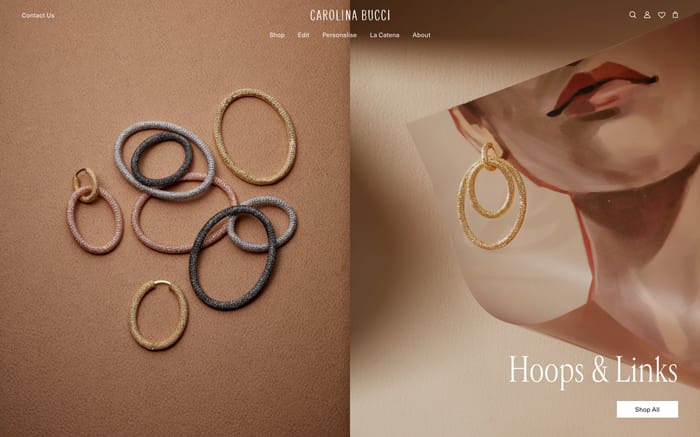 Carolina Bucci website preview