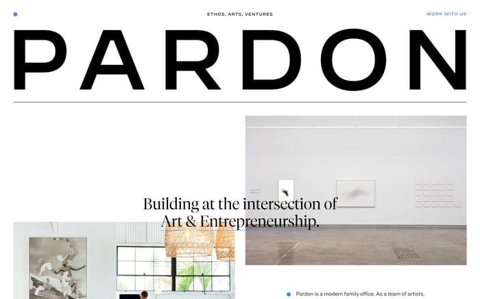 Pardon website preview