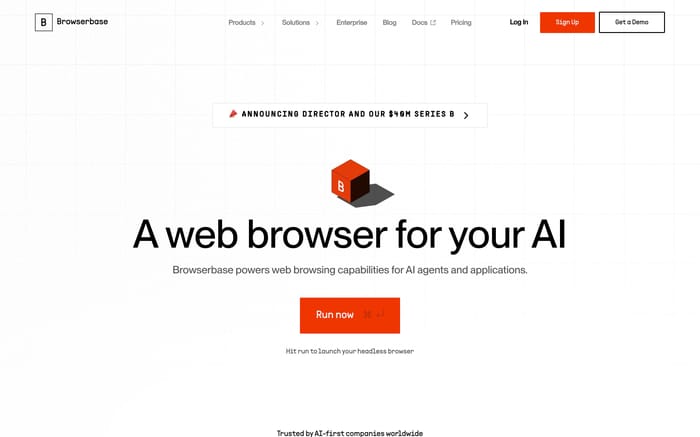 Browserbase website preview