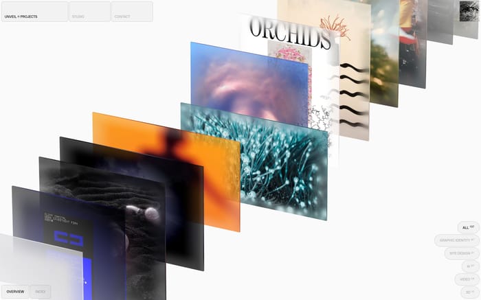 Unveil website preview