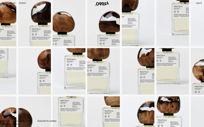 Oddity Fragrance website preview