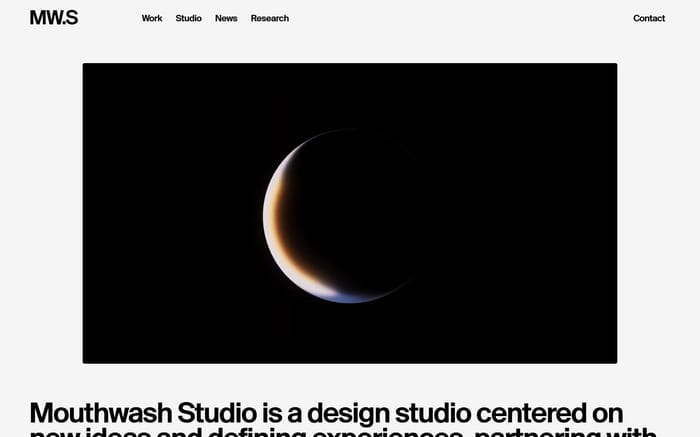 Mouthwash Studio website preview