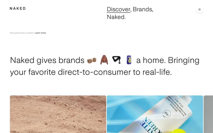 Naked Retail website preview