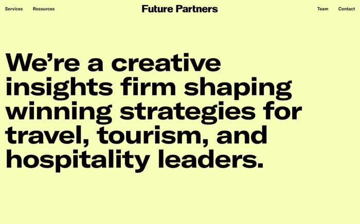 Future Partners website preview