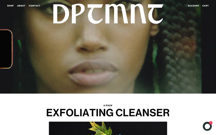 DPTMNT website preview