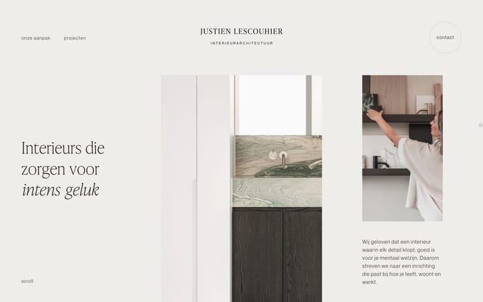 Justien Lescouhier website preview