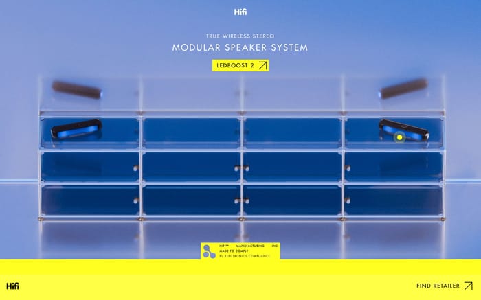 Hifi website preview