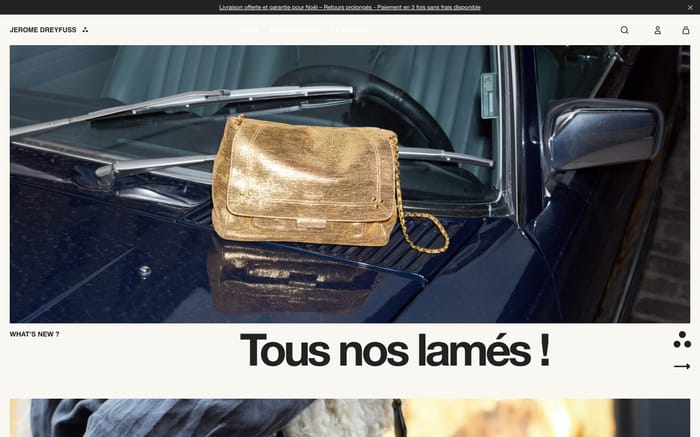 Jérôme Dreyfuss website preview
