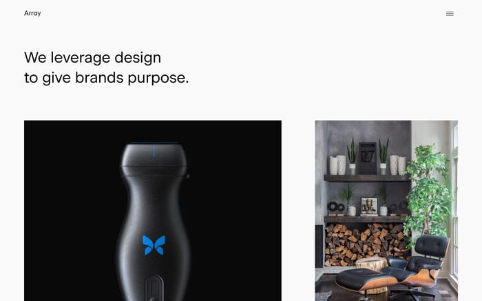 Array website preview