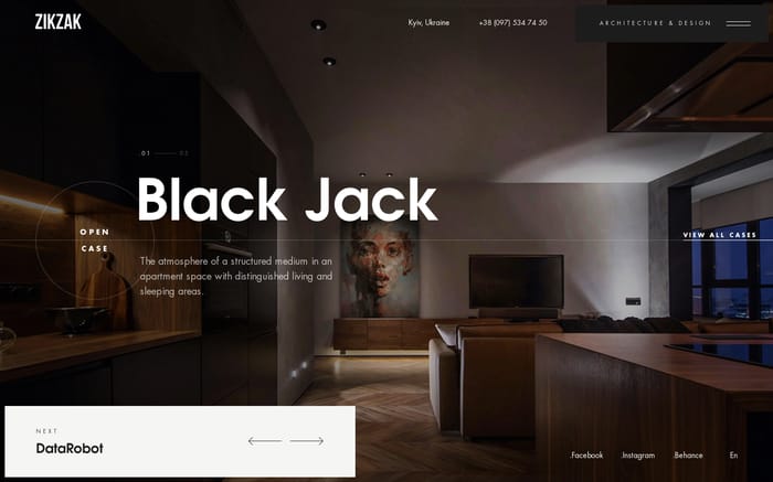 Zikzak architects website preview