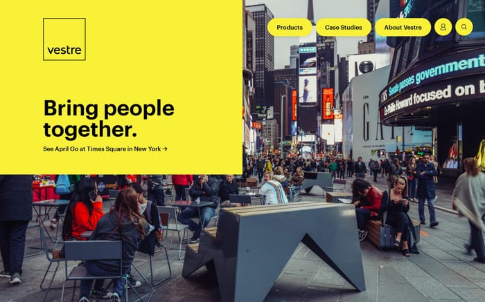 Vestre website preview