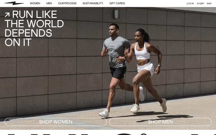 Hylo Athletics website preview