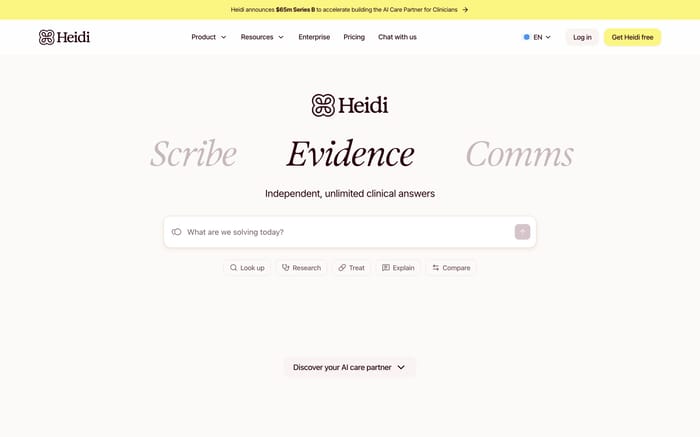 Heidi Health website preview