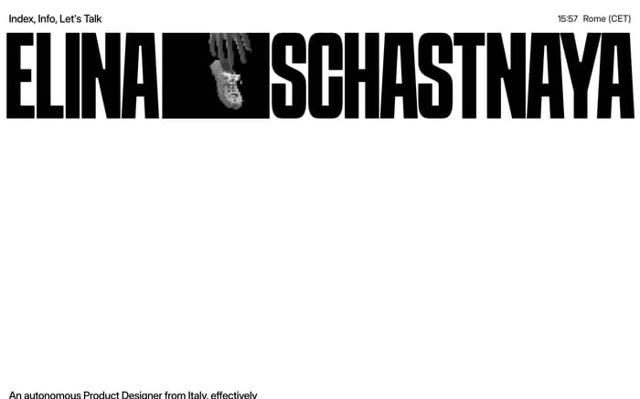Elina Schastnaya website preview