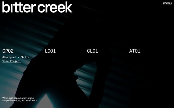 Bitter Creek website preview
