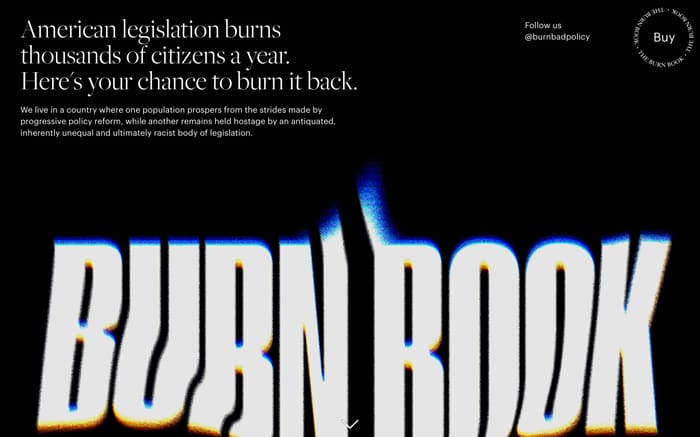 The Burn Book website preview