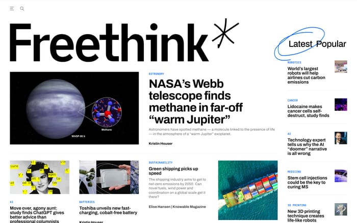 Freethink website preview