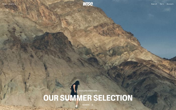Wise Trail Running website preview