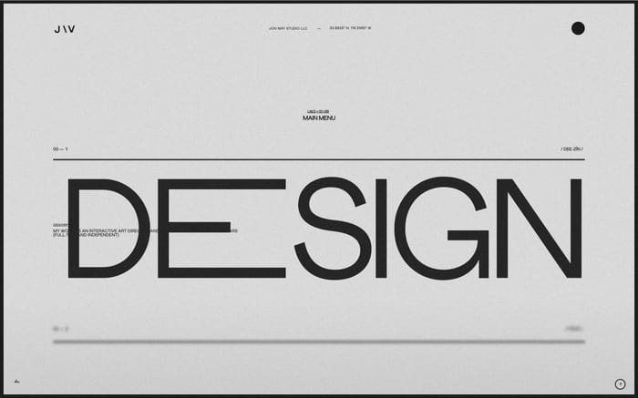 Jon Way studio website preview