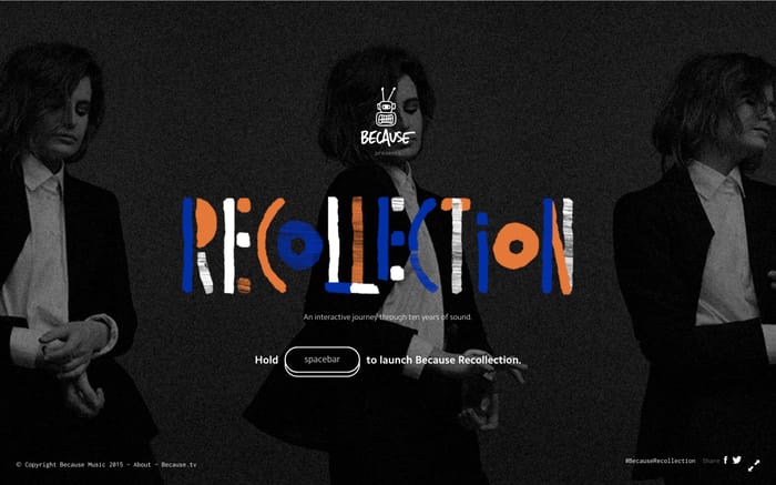 Because-recollection website preview