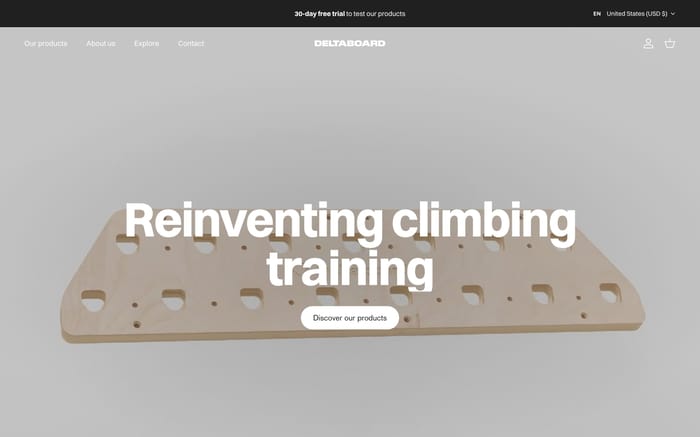 Deltaboard website preview