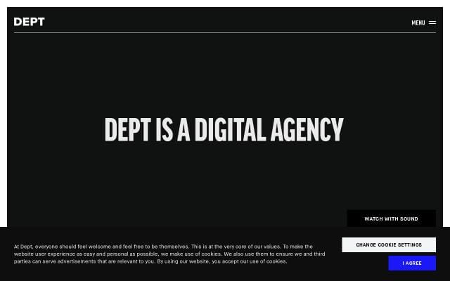 Deptagency website preview