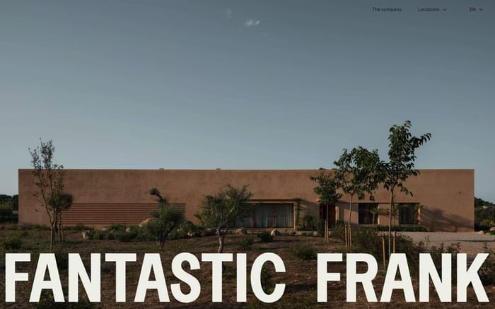 Fantastic Frank website preview