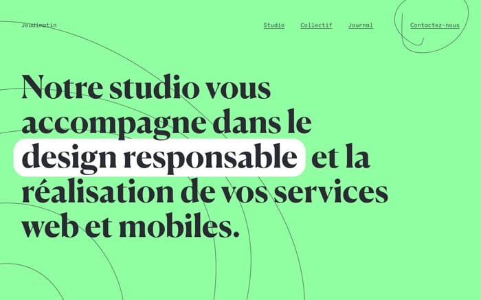 Jeudimatin website preview
