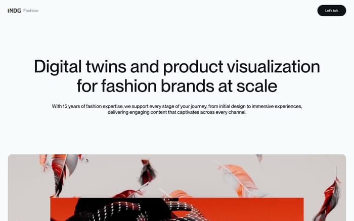 Indg Fashion website preview
