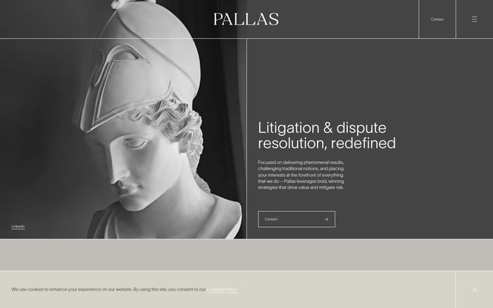 Pallas website preview