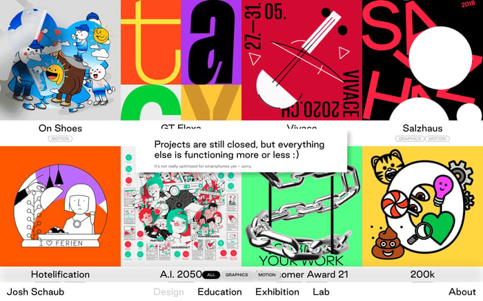 Josh Schaub website preview