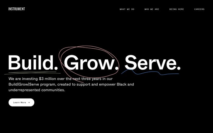 Instrument website preview