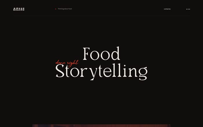 Amuse bouche website preview