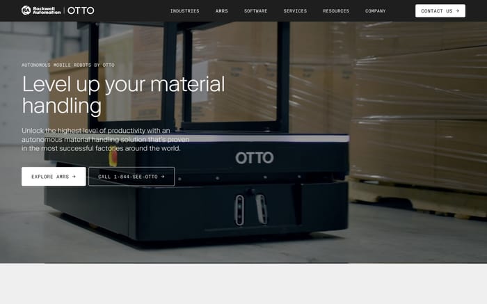Otto Motors website preview
