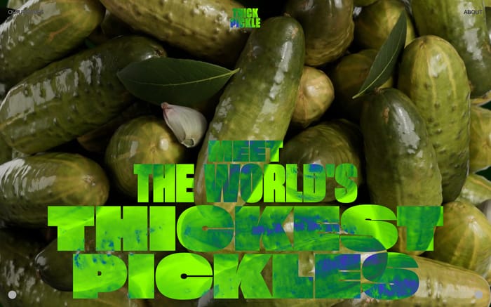 Thick Pickle website preview