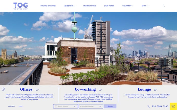 The office group website preview