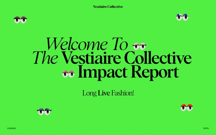 Fashion sustainability Report 2022 website preview