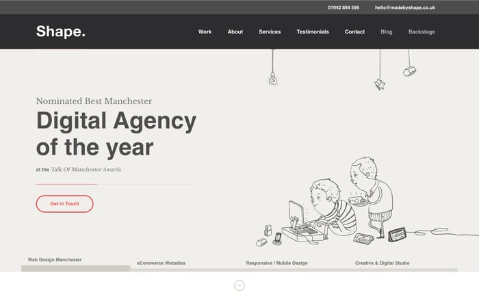 Made by shape website preview