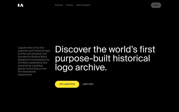 LogoArchive website preview
