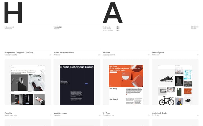 Harry Atkins website preview