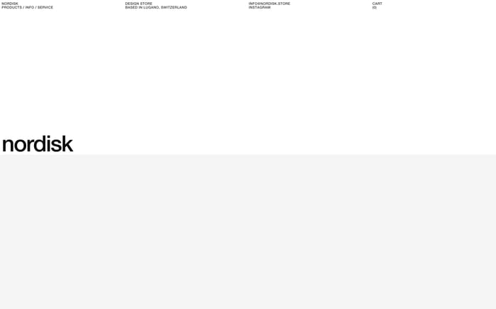 Nordisk store website preview
