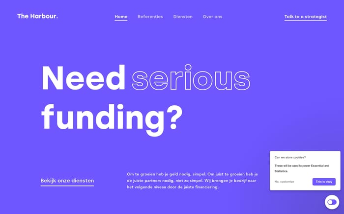 The Harbour website preview