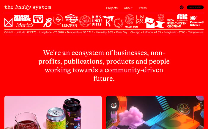 The buddy system website preview