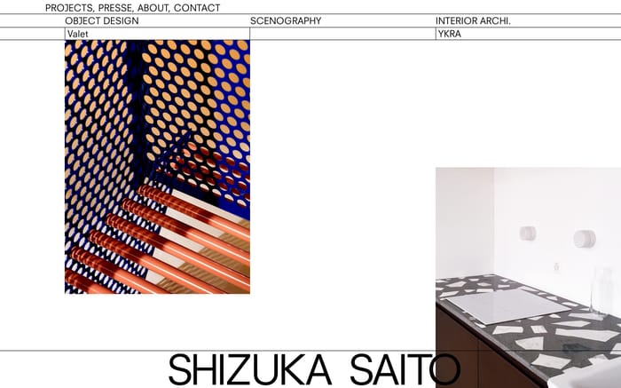Shizuka Saito website preview